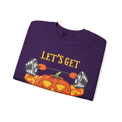 Let's Get Hallow-Ripped Gym Sweatshirt Funny Halloween Sweater Fitness Halloween Sweatshirt Boyfriend Gym Husband Halloween Pumpkin Sweater