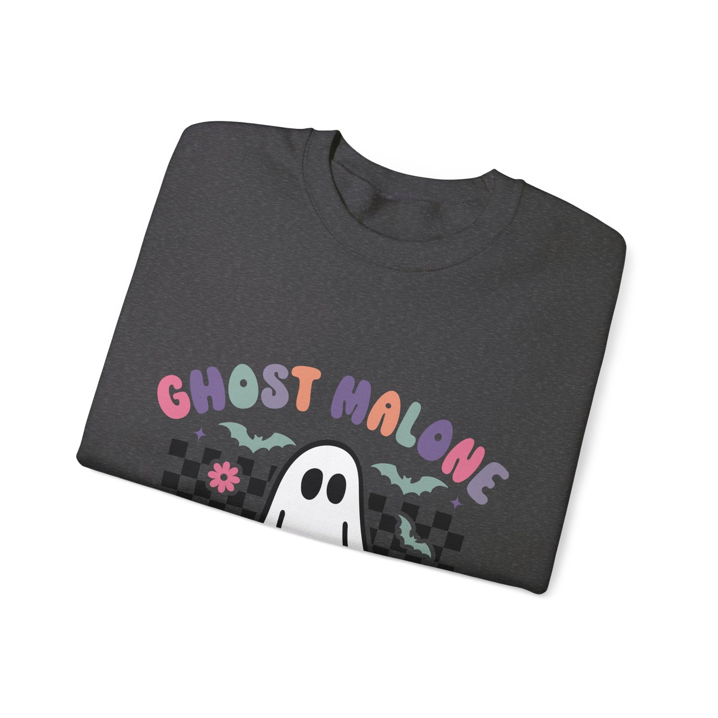 Ghost Malone Sweatshirt Retro Vintage Halloween Sweater Cute Ghost Sweat Funny Halloween Crewneck Spooky Season Sweatshirt Stay Spooky Gift