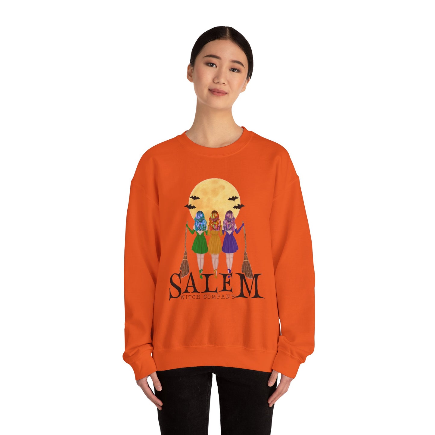 Salem Witch Company Sweatshirt Salem Sweater Vintage Witch Sweatshirt Witchy Sweat Halloween Sweatshirt Retro Salem Massachusetts Halloween