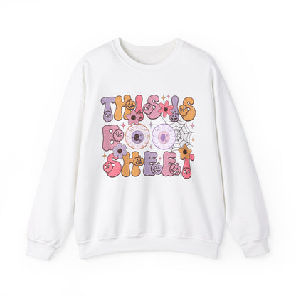 This Is Boo Sheet Sweatshirt Funny Halloween Sweater Retro Halloween Sweatshirt Spooky Season Sweat Halloween Ghost Crewneck Boo Sheet Gift