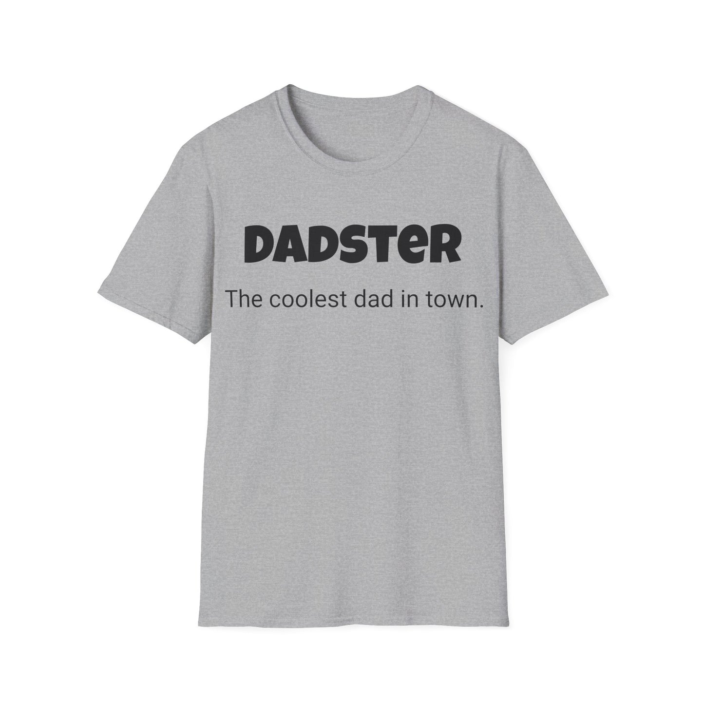 Funny Dad's Mens Softstyle T-shirt, "Dadster", Father's Day Gift, Tee for Him, Adult Humorous Unique Novelty Apparel Present