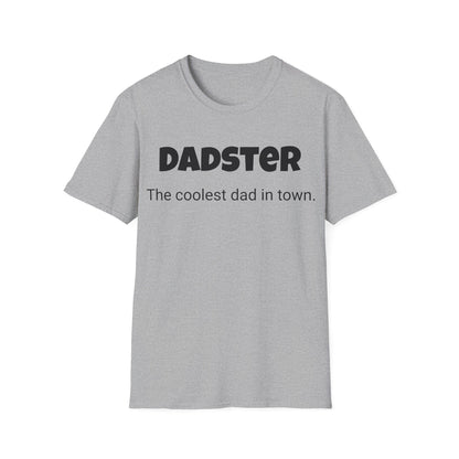 Funny Dad's Mens Softstyle T-shirt, "Dadster", Father's Day Gift, Tee for Him, Adult Humorous Unique Novelty Apparel Present