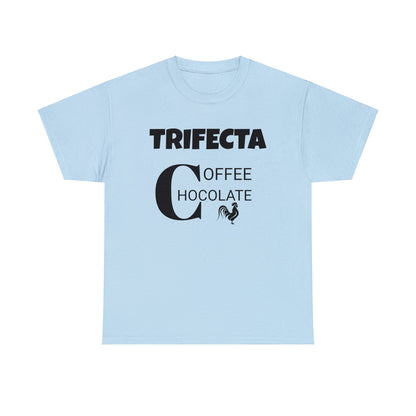 Funny Unisex Heavy Cotton Tee, "Trifecta of "C"s", Rude Adult Unique Novelty Gift, Naughty Gag T-shirt Present, Fun Divorcee