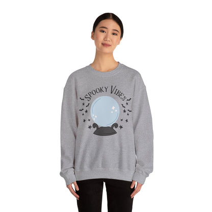 Spooky Vibes Sweatshirt Witches Sweater Crystal Ball Halloween Sweatshirt Witch Vibes Hocus Pocus Sweat Spooky Season Apparel Fall Autumn