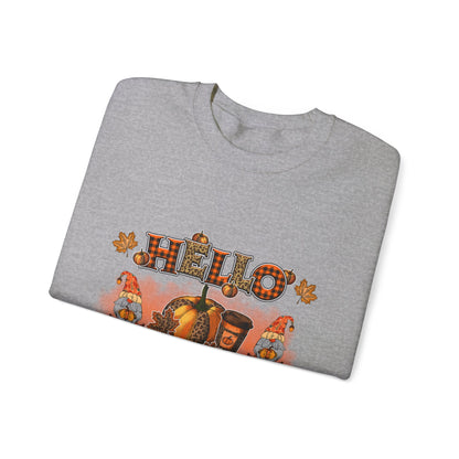 Hello Autumn Sweatshirt Gnomes Fall Sweater Cute Gnome Sweashirt Fall Season Apparel Autumn Thanksgiving Gnome Sweatshirt Thanksgiving Gift