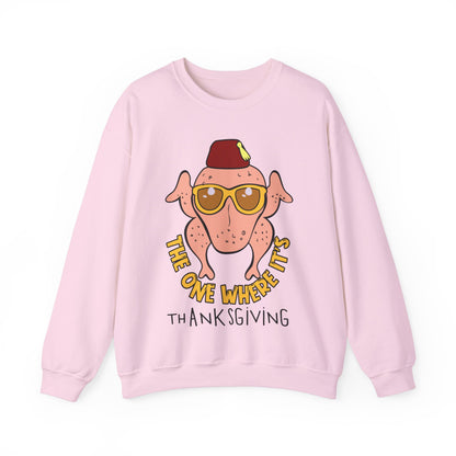 The One Where It's Thanksgiving Sweatshirt Friends Turkey Thanksgiving Sweater Friends Turkey Sweat Funny Thanksgiving Friendsgiving Gift