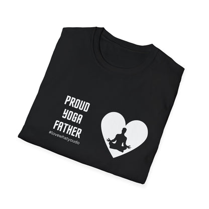 Dad's Profession T-shirt ,"Proud Yoga Father",Father's Day Gift,Unique Men's Apparel,Novelty Love Appreciation Occupation Tee