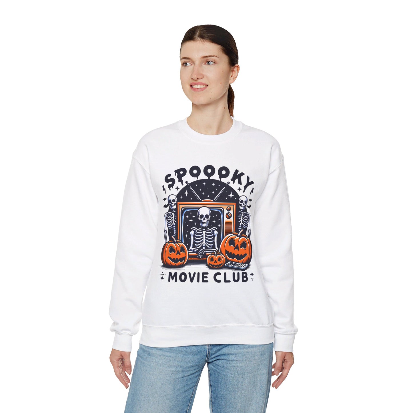 Spooky Movie Club Sweatshirt Spooky Season Sweater Horror Movie Addict Sweatshirt Halloween Sweater Horror Movie Fan Club Gift Scary Movie