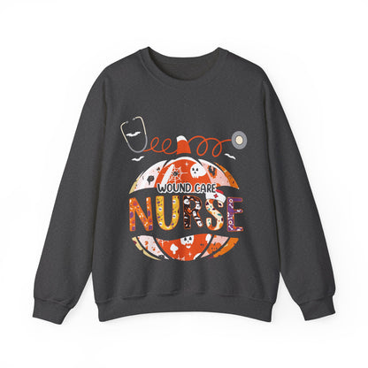 Wound Care Nurse Sweatshirt Halloween Nurse Sweater Retro Vintage Halloween Crewneck Fall Season Care Nurse Gift Pumpkin Nurse Autumn Sweat