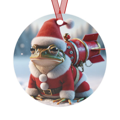 Missile Toad Funny Christmas Ornament Funny Viral Meme Mistletoe Missiletoad Pun Gag Christmas Decor Stocking Stuffer White Elephant Gift