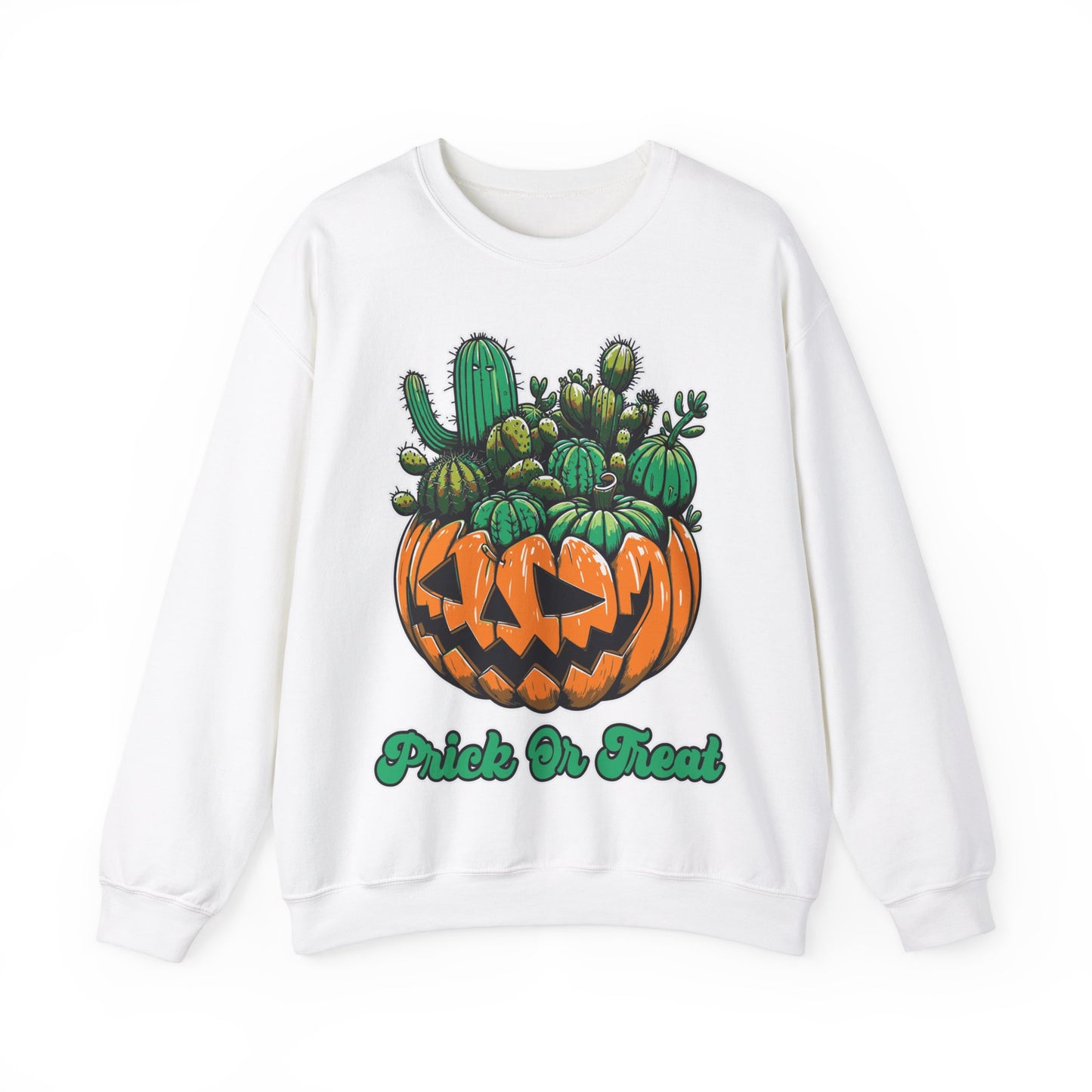 Prick or Treat Sweatshirt Halloween Cactus Succulent Sweater Funny Halloween Unisex Gardener Gift Pullover Sweat Halloween Plant Lover Gift