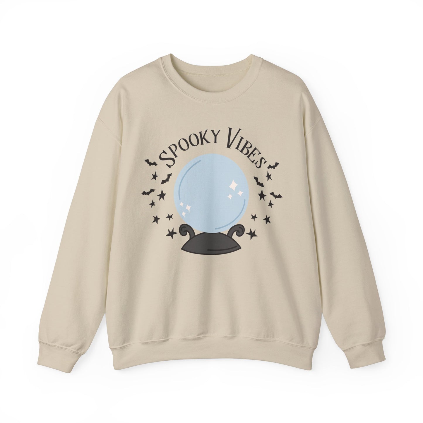 Spooky Vibes Sweatshirt Witches Sweater Crystal Ball Halloween Sweatshirt Witch Vibes Hocus Pocus Sweat Spooky Season Apparel Fall Autumn