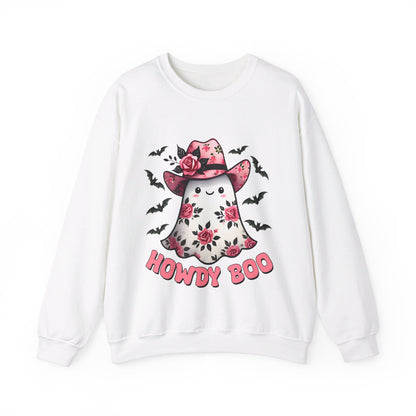 Howdy Boo Ghost Sweatshirt Western Halloween Sweater Pink Boojee Cowgirl Sweatshirt Cute Ghost Cowgirl Pullover Funny Cowgirl Boujee Gift