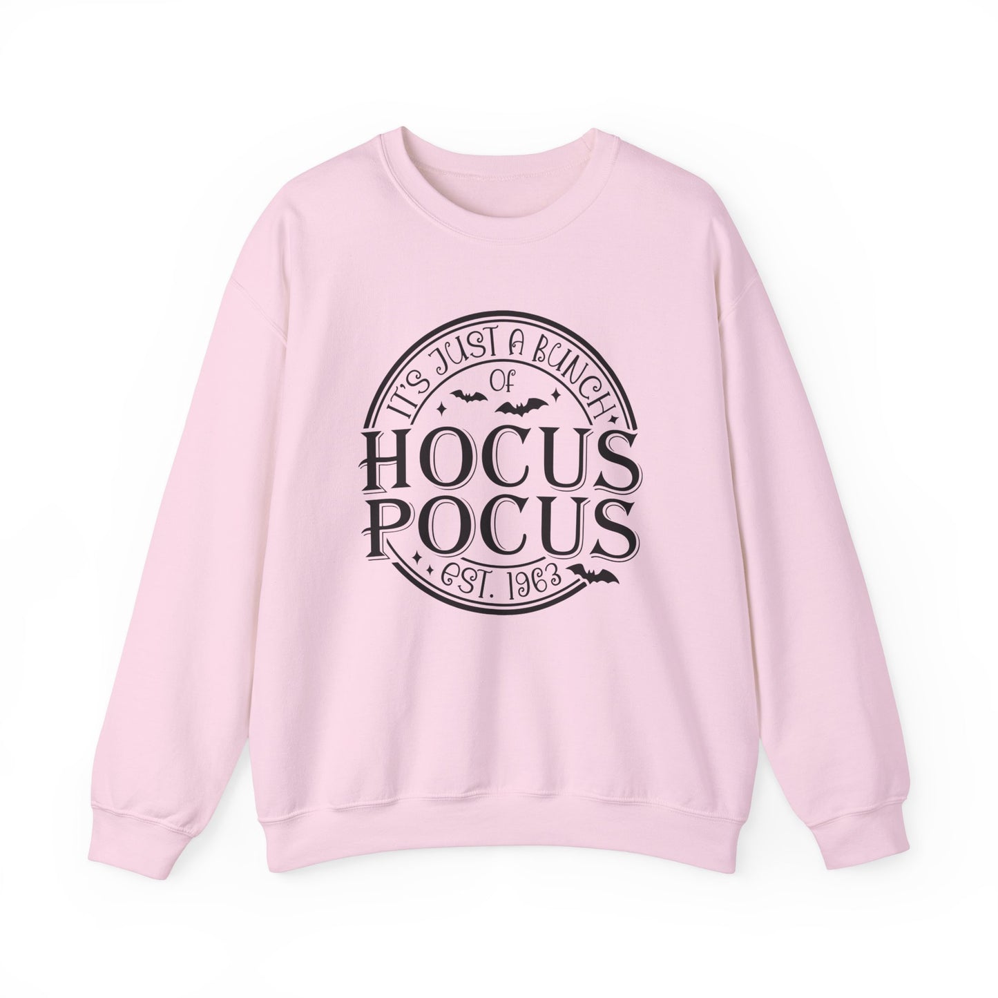 It's Just A Bunch Of Hocus Pocus Sweatshirt Funny Halloween Sweater Retro Halloween Sweatshirt Est 1963 Hocus Pocus Sweater Sanderson Sister