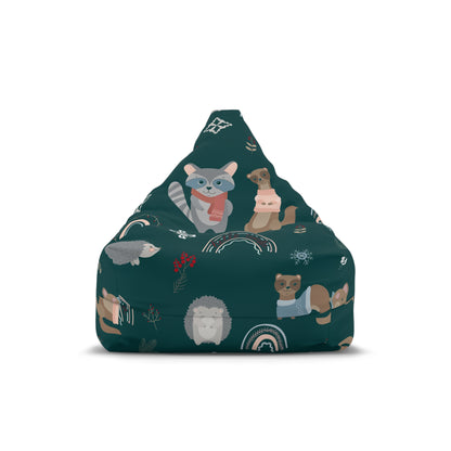 Raccoon Ferret Hedgehog Bean Bag Chair Cover Playroom Beanbag Living Room Home Aesthetic Decor Teens Dorm Bedroom Boys Girls Games Room Gift