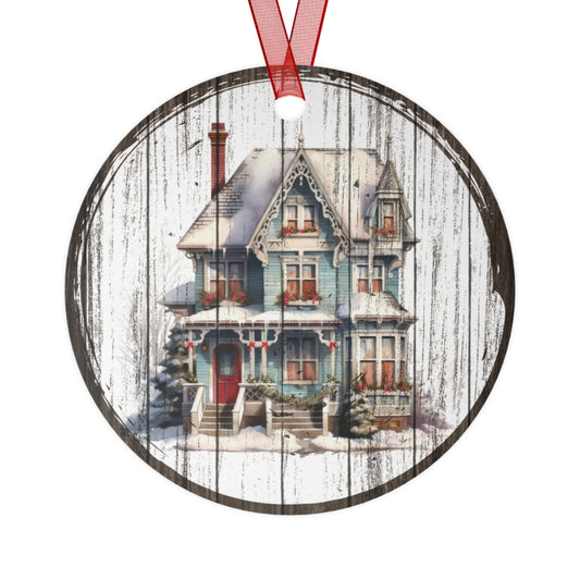 Christmas House Ornaments 1950s Vintage Ornament 1960s Vintage Christmas Tree Decoration 1970s Vintage House Heirloom Keepsake Gift Holiday