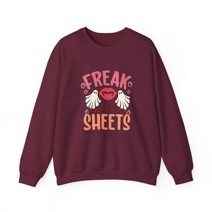 Freak in the Sheets Sweatshirt Funny Halloween Sweater Naughty Halloween Sweatshirt Retro Halloween Sweater Spooky Season Halloween Outfit