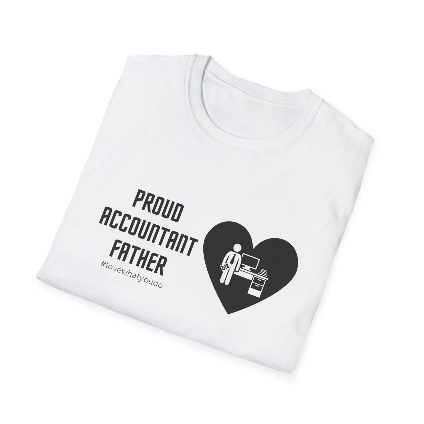 Dad's Profession T-shirt,"Proud Accountant Father",Father's Day Gift,Unique Men's Apparel,Novelty Appreciation Occupation Tee