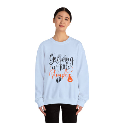 Growing a Little Pumpkin Sweatshirt Maternity Halloween Sweater Fall Pregnancy Reveal Sweater Cute Mom to Be Halloween Outfit Pregnancy Gift