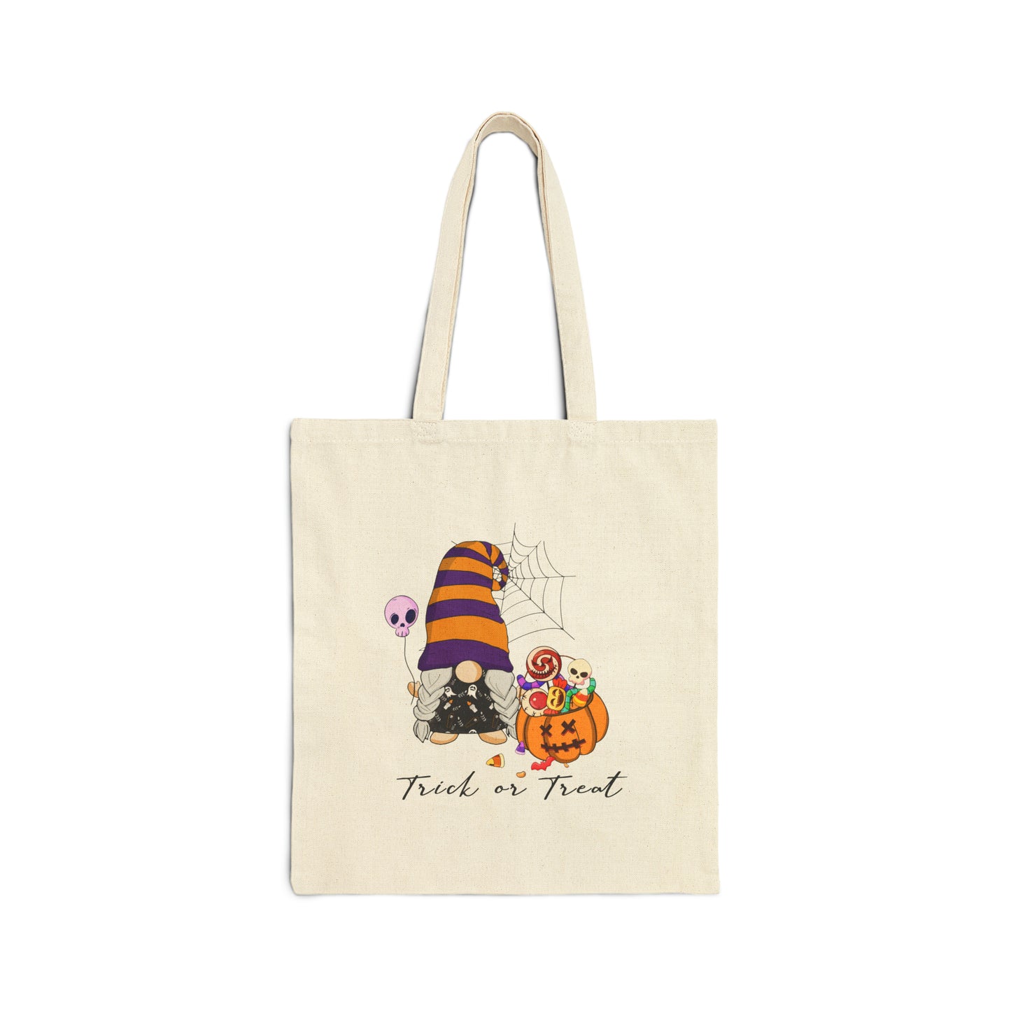 Cute Gnome Halloween Bag Trick or Treat Tote Bag Halloween Canvas Bags Halloween Candy Bag Happy Halloween Treat Bag Pumpkin Kids Sweet Bag