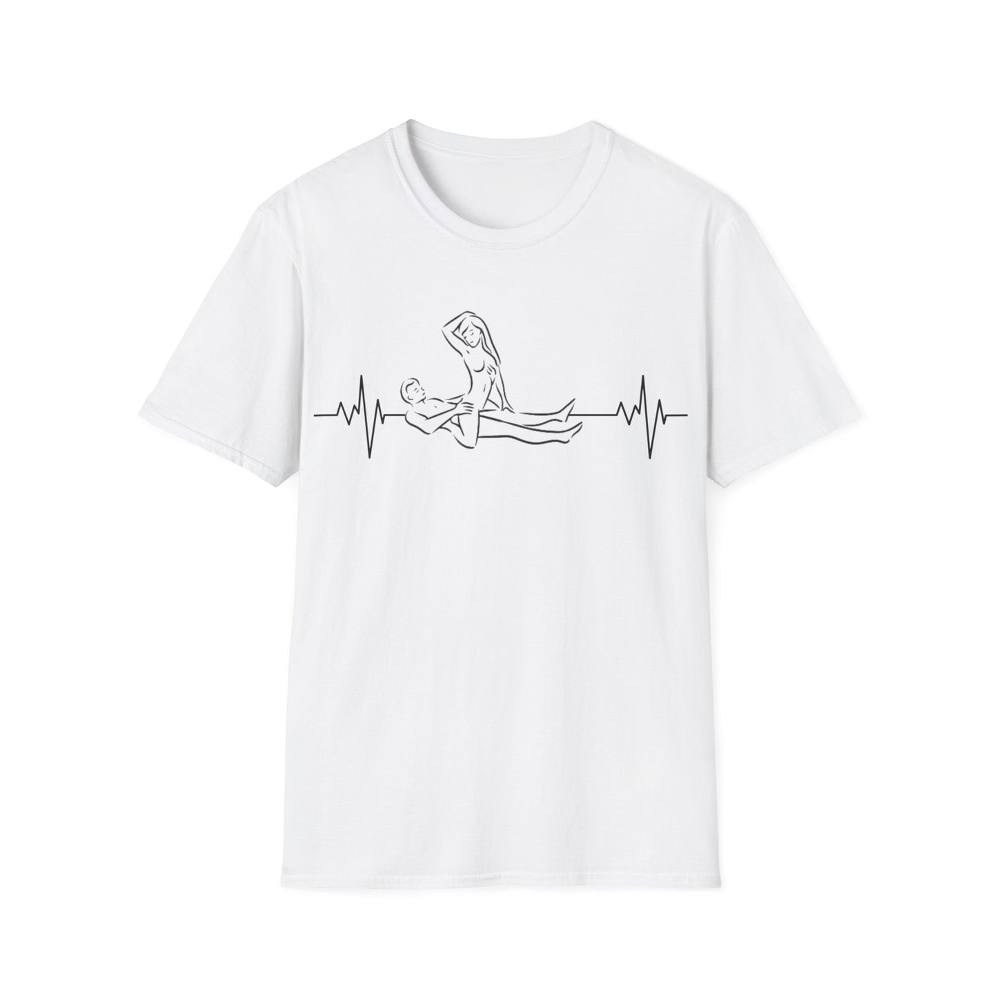 Unisex Heartbeat Kama Sutra T Shirt, Favorite Sexual Pose No.12,Erotic Sexual Desire Couples Gift,Naughty Kinky Adult T-shirt