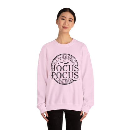 It's Just A Bunch Of Hocus Pocus Sweatshirt Funny Halloween Sweater Retro Halloween Sweatshirt Est 1963 Hocus Pocus Sweater Sanderson Sister