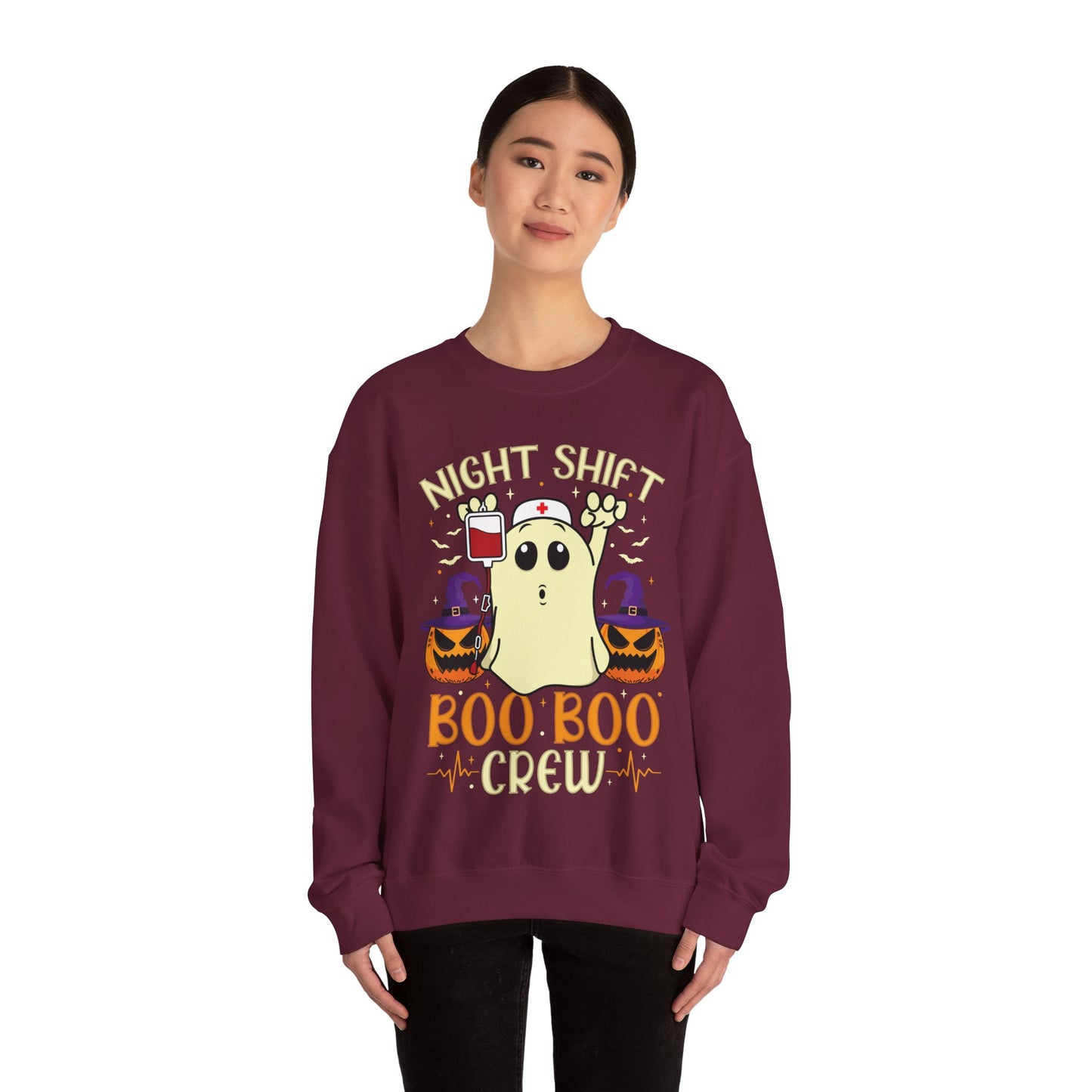 Night Shift Boo Boo Crew Sweatshirt Halloween Nurse Sweater Halloween Night Shift Nurse Sweatshirt Boo Crew Fall Autumn Nursing Student Gift