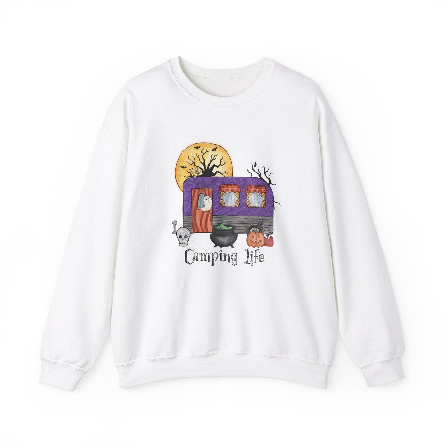 Halloween Camping Sweatshirt Camping Life Halloween Sweater Halloween Campground Sweat Spooky Camping Crewneck Spooky Season Camp Life Gift