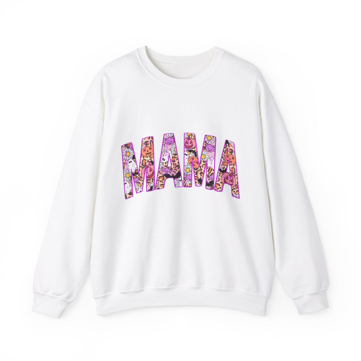 Retro Halloween Mama Sweatshirt Halloween Mom Sweater Cute Mama Ghost Crewneck Spooky Mama Sweat Groovy Hippie Mom Fall Mama Trendy Mother