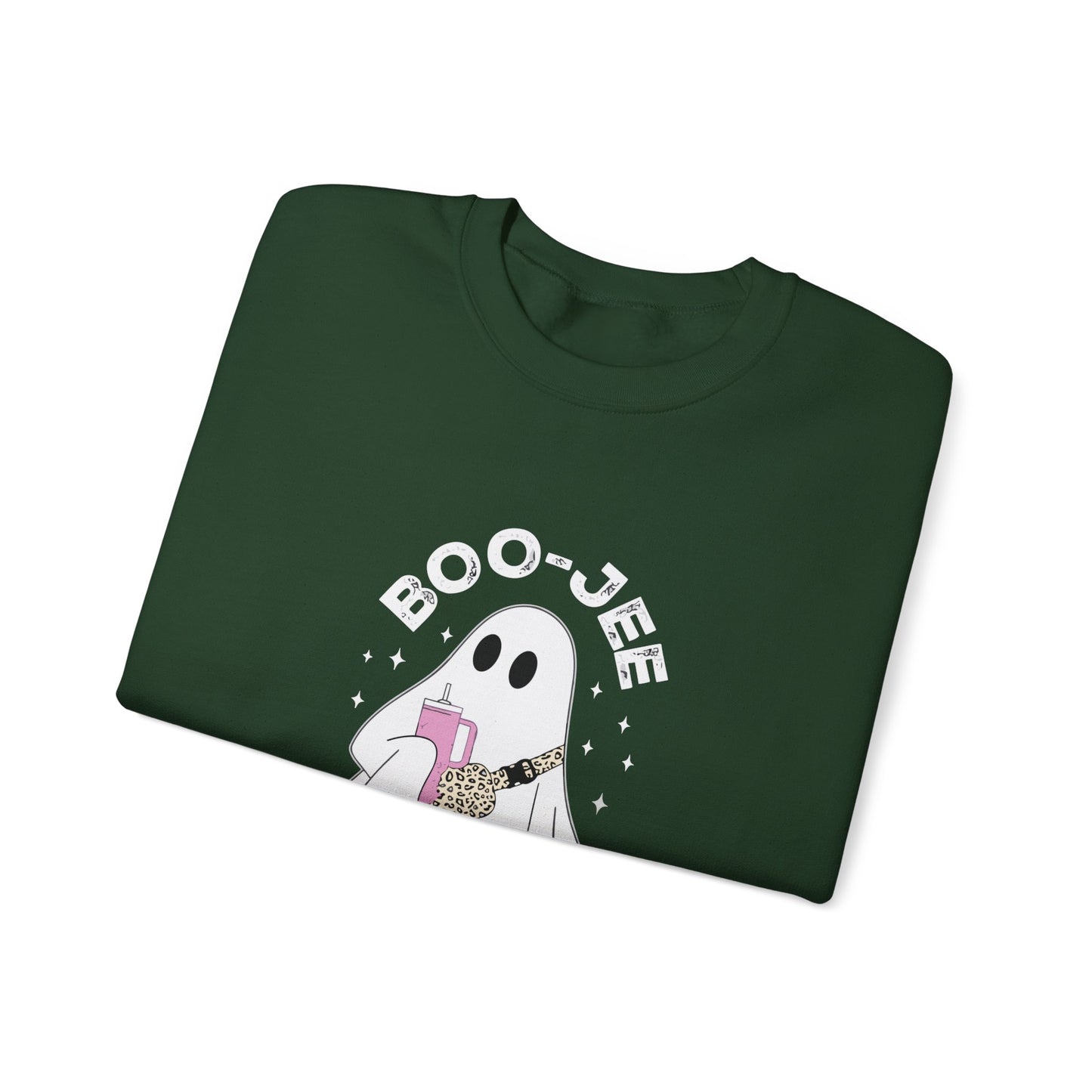 Boo-Jee Ghost Sweatshirt Chic Halloween Crewneck Boo Jee Spooky Ghost Sweater Retro Halloween Sweater Spooky Season Apparel Cute Ghost Sweat