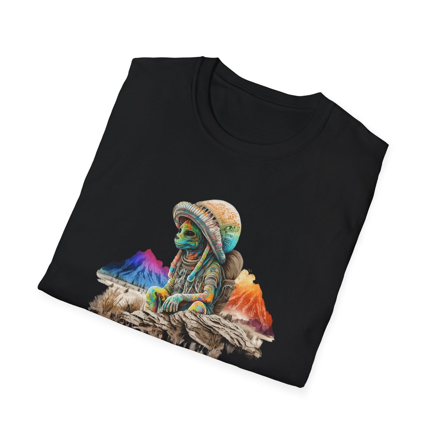 Cyberpunk Space Alien T-Shirt Graphic Art Funny Unisex Retro tshirt Traveller UFO Tee UAP Shirts Weird Cool Gift Out-of-this-World Explorer