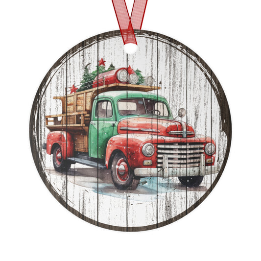 Christmas Truck Ornaments 1950s Vintage Ornament 60s Vintage Christmas Tree Decoration 1970s Truck Lover GiftHeirloom Keepsake Gift Holiday