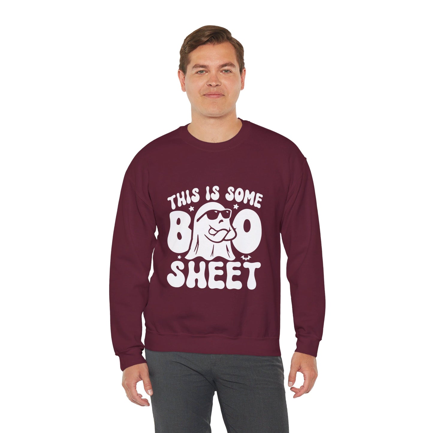 Spooky Halloween Sweatshirt This is Some Boo Sheet Sweater Funny Halloween Ghost Sweatshirt Funny Boo Sheet Sweater Spooky Season Sweatshirt