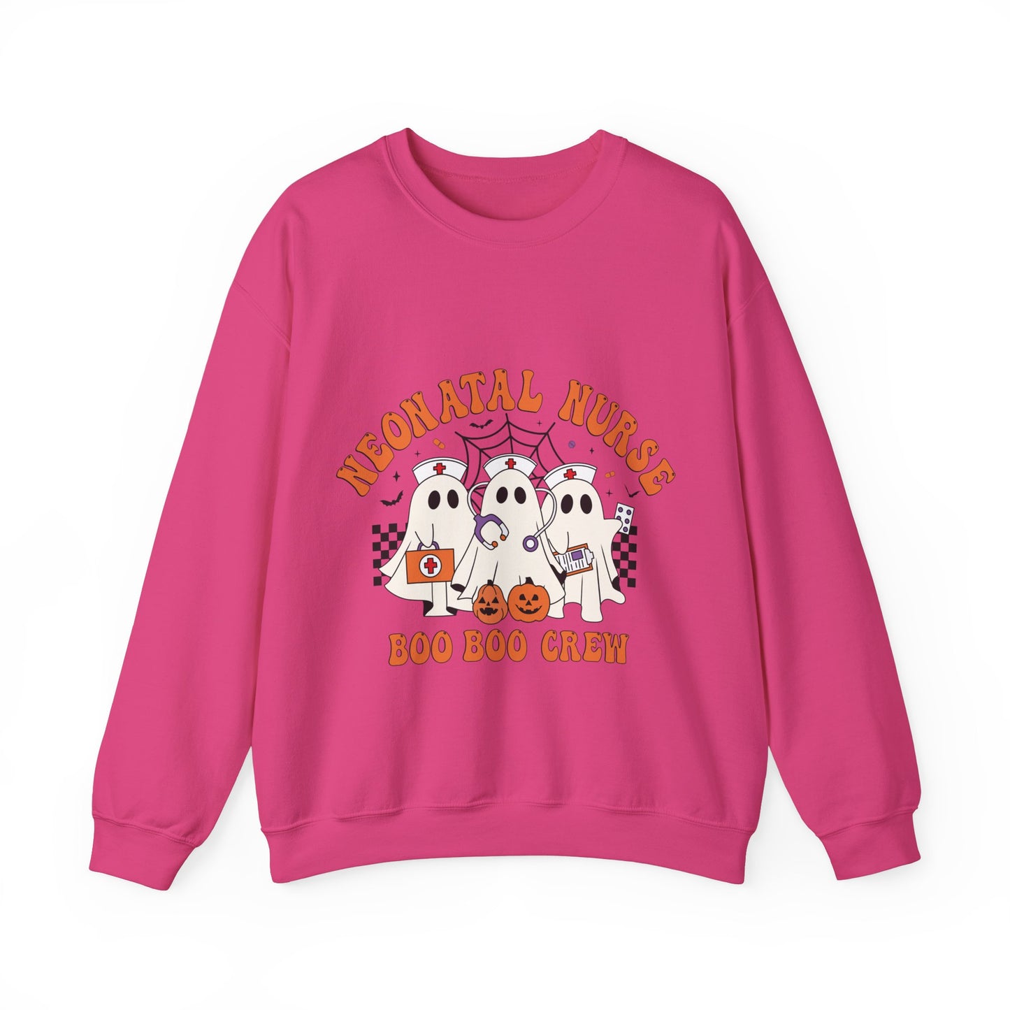 Neonatal Nurse Boo Boo Crew Sweatshirt Ghost Nurse Halloween Sweatshirt Spooky Season Sweater Boo Nursing Student Gift Nurse Squad Pullover