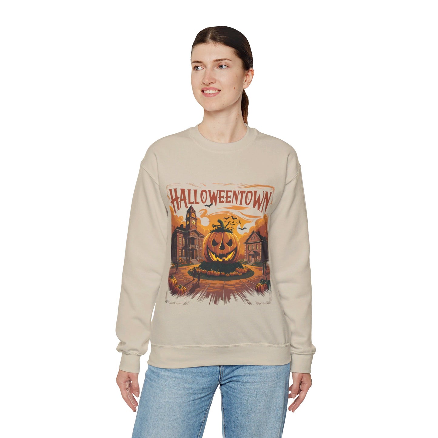 Halloweentown Sweatshirt Halloweentown University Sweater Fall Sweatshirt Vintage Halloween Crewneck Pullover Sweater Spooky Season Pumpkin