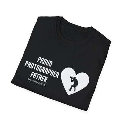 Dad's Profession T-shirt, "Proud Photographer Father",Father's Day Gift,Unique Men's Apparel,Novelty Love Appreciation Tee