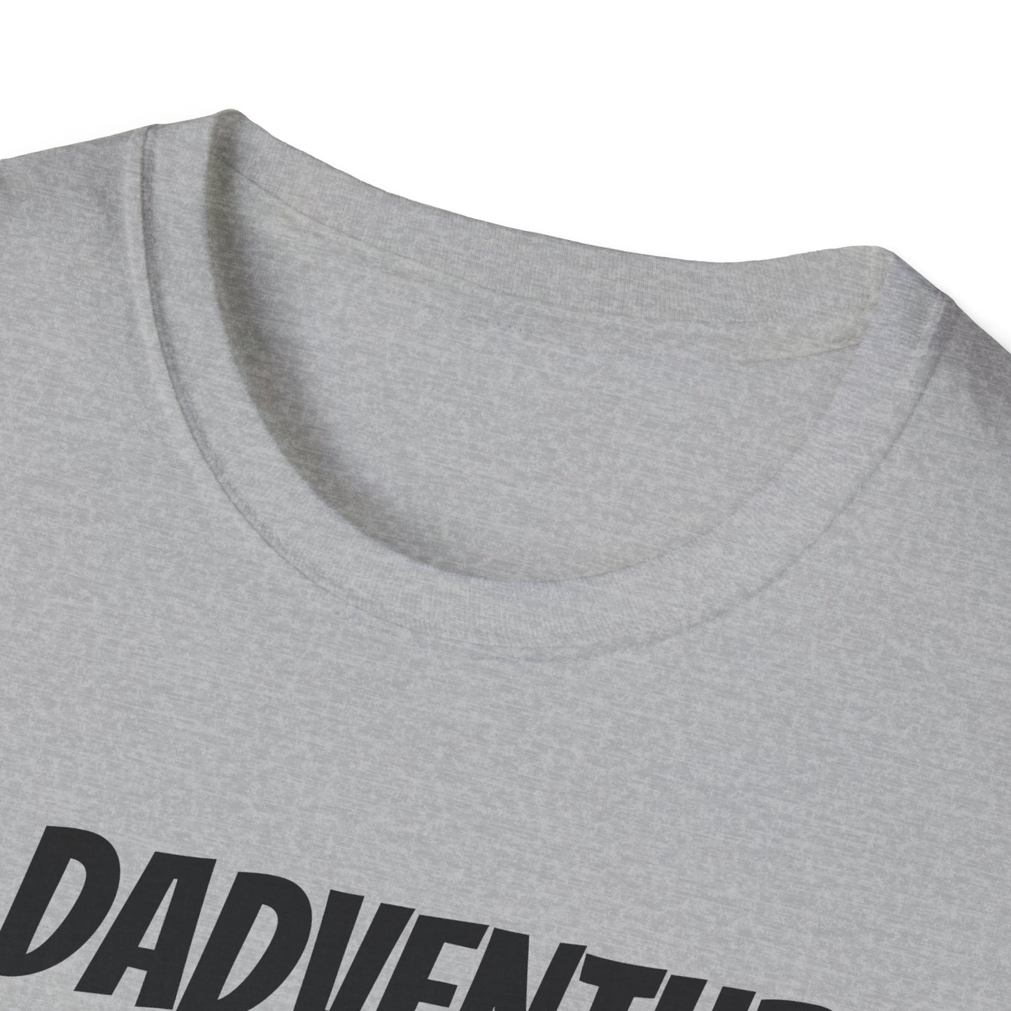 Funny Dad's Mens Softstyle T-shirt, "The Dadventurer", Father's Day Gift, Tee for Him, Adult Humorous Unique Novelty Present