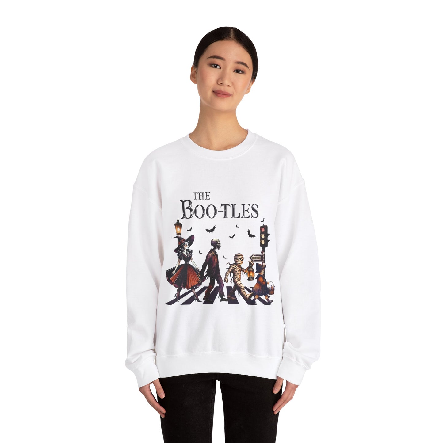 The Boo-tles Sweatshirt Funny Halloween Sweater Spooky Season Pullover Vampire Witch Monsters Sweater Boo Music Sweatshirt Retro Halloween