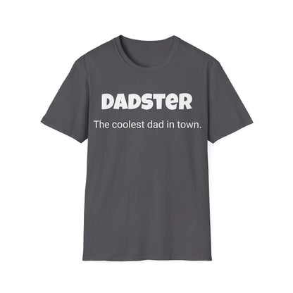 Funny Dad's Mens Softstyle T-shirt, "Dadster", Father's Day Gift, Tee for Him, Adult Humorous Unique Novelty Apparel Present