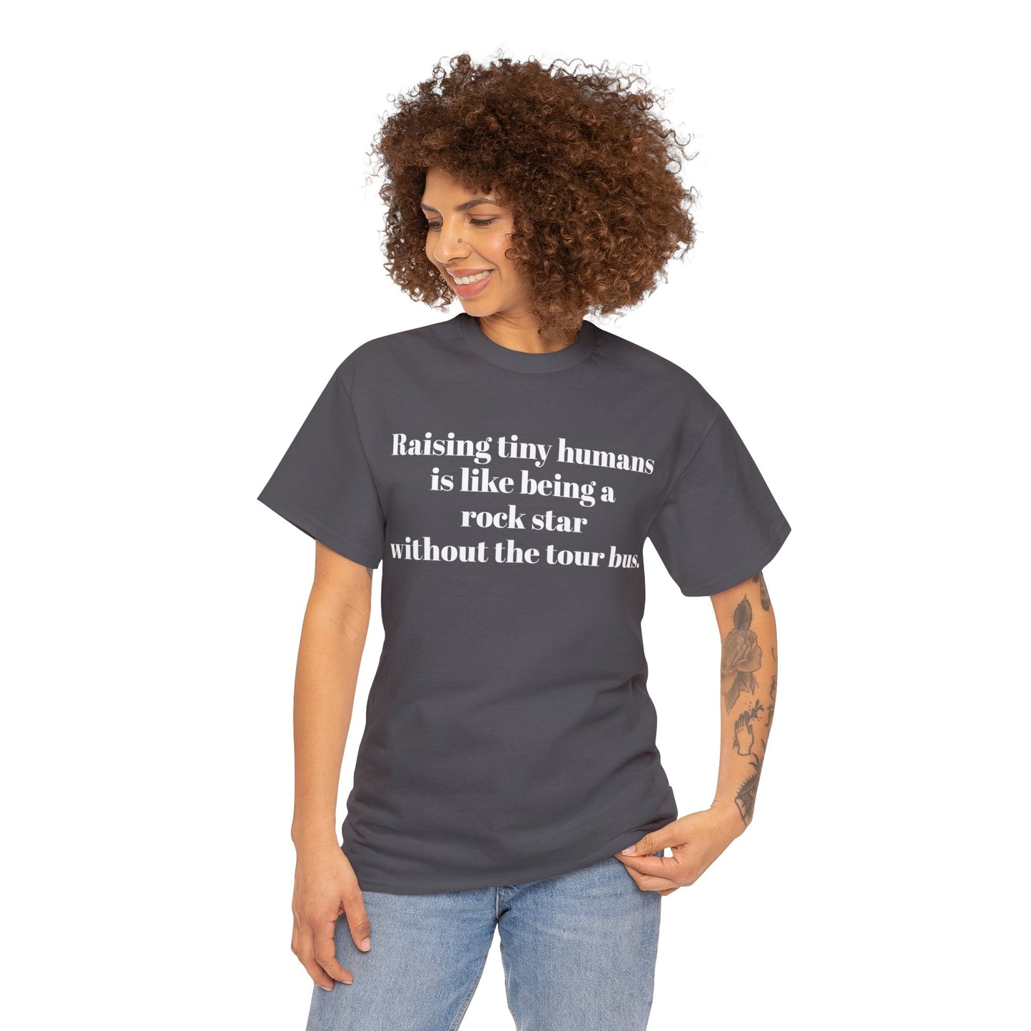 Funny Mom's Unisex Heavy Cotton Tee, "...rock star...", Mother's Day Gift, T-shirt for Her,Ladies Adult Unique Novelty Present