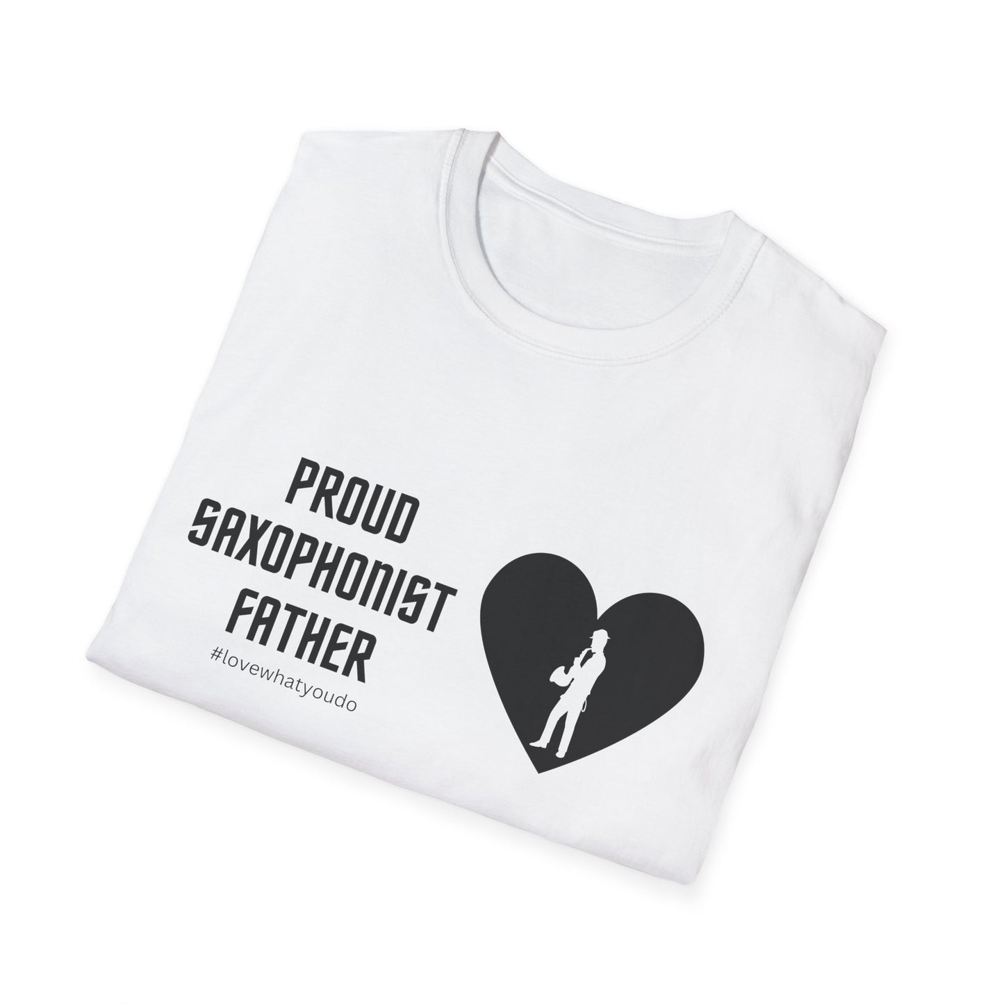 Dad's Profession T-shirt,"Proud Saxophonist Father",Father's Day Gift,Unique Men's Apparel,Novelty Love Appreciation Tee