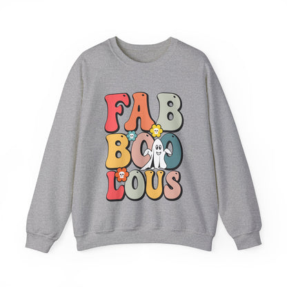 Faboolous Sweatshirt Fabulous Sweater Retro Halloween Sweatshirt Spooky Sweater Groovy Ghost Apparel Trick Or Treat Fall Crewneck Women Gift