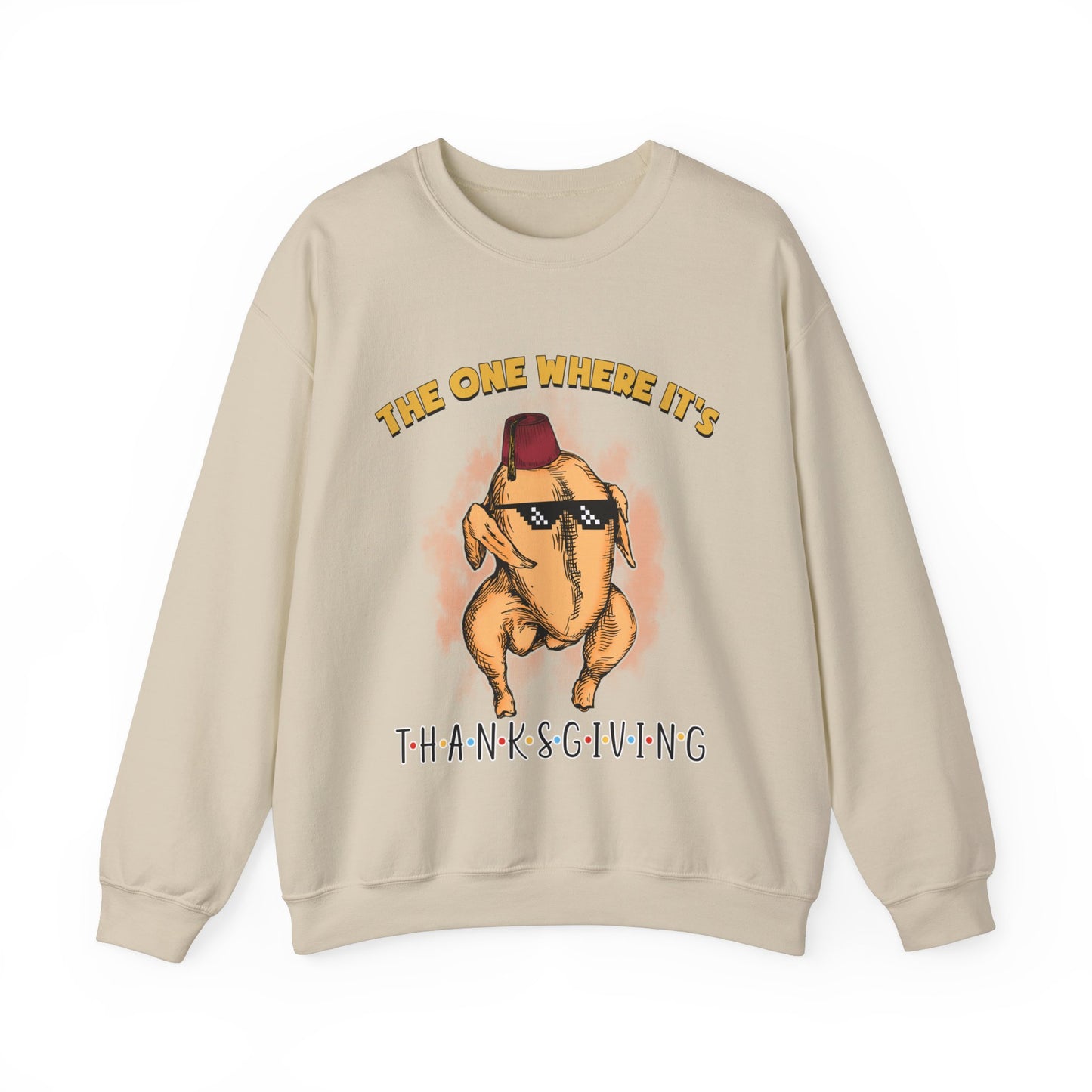 The One Where It's Thanksgiving Sweatshirt Funny Thanksgiving Friends Turkey Sweat Friends Turkey Thanksgiving Sweater Friendsgiving Gift