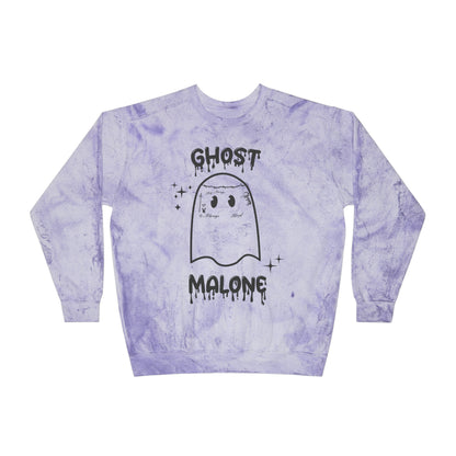 Ghost Malone Sweatshirt Halloween Sweater Cute Ghost Sweatshirt Funny Halloween Outfit Spooky Season Color Blast Sweat Spooky Halloween Gift