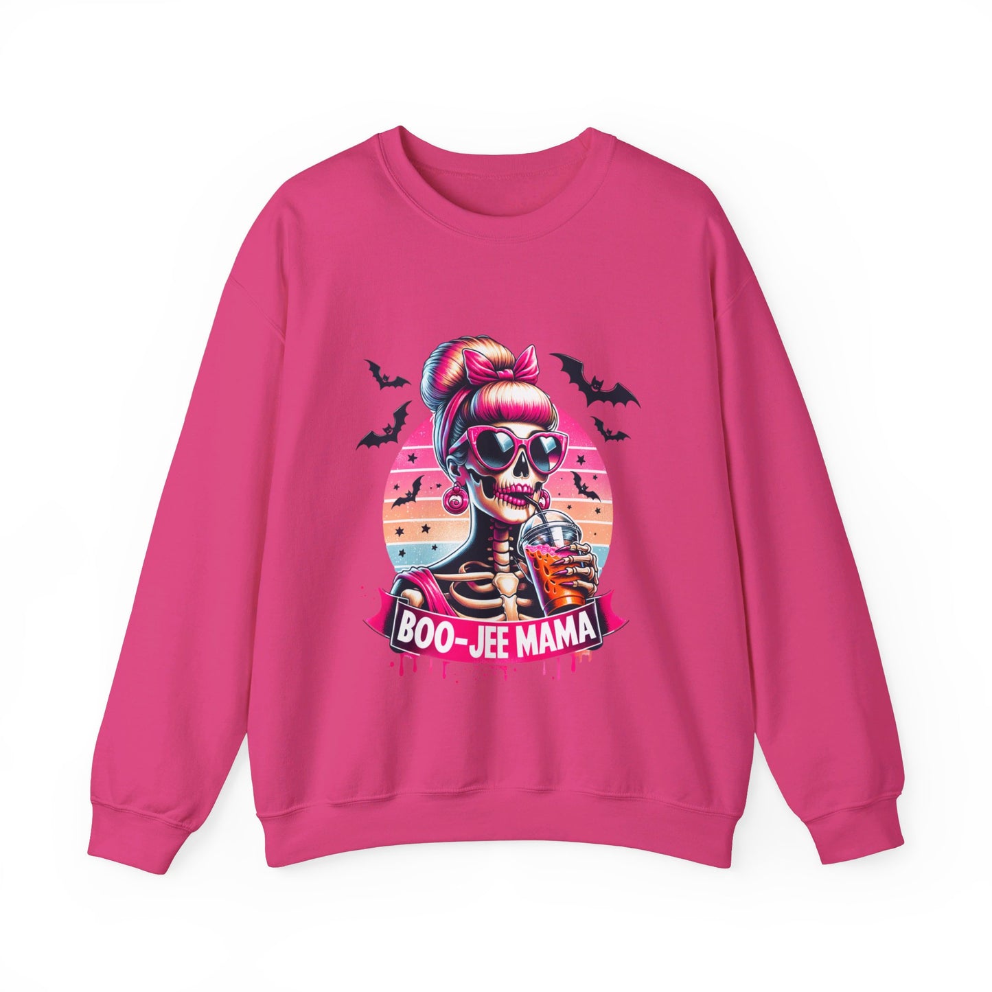 Boo-jee Mama Sweatshirt Funny Mom Skeleton Coffee Sweatshirt Retro Mom Halloween Sweater Bougie Spooky Mama Pullover Sweater Boujee Mom Gift