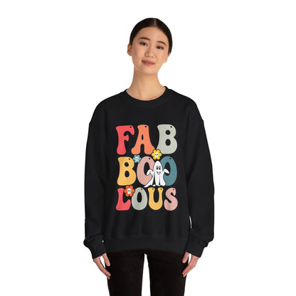 Faboolous Sweatshirt Fabulous Sweater Retro Halloween Sweatshirt Spooky Sweater Groovy Ghost Apparel Trick Or Treat Fall Crewneck Women Gift