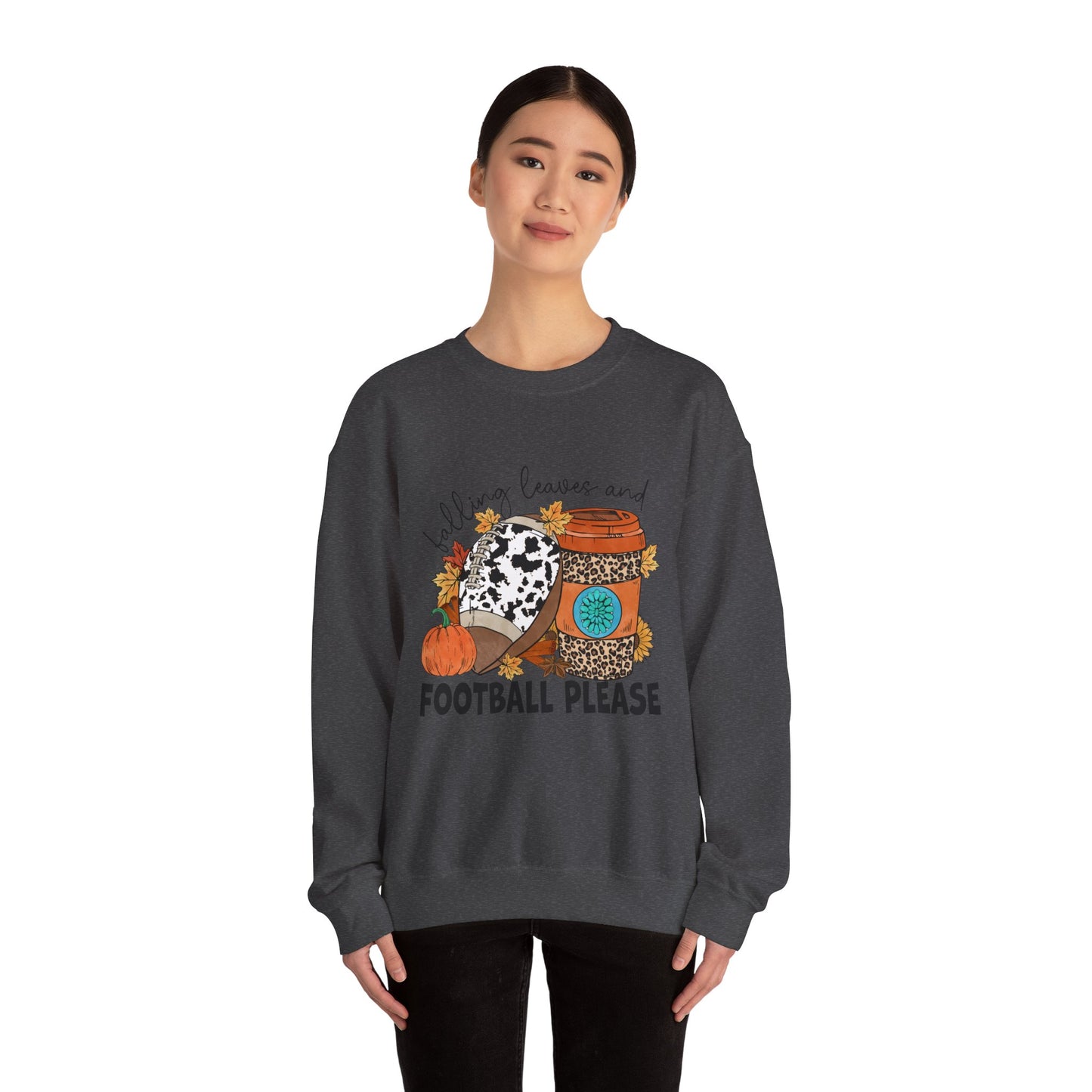 Autumn Leaves And Football Please Sweatshirt Fall Leaves Sweater Fall Football Sweatshirt Fall Vibes Sweater Unisex Fall Shirt Autumn Sweat