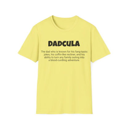 Funny Dad's Mens Softstyle T-shirt, "Dadcula", Father's Day Gift, Tee for Him, Adult Humorous Unique Novelty Apparel Present