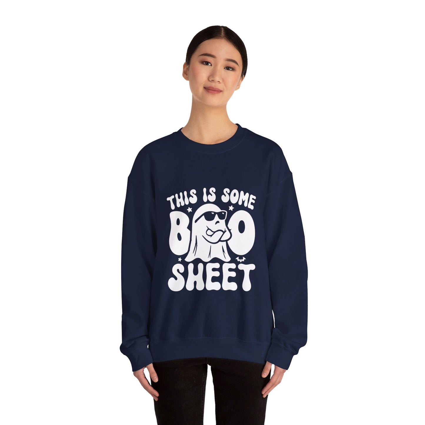 Spooky Halloween Sweatshirt This is Some Boo Sheet Sweater Funny Halloween Ghost Sweatshirt Funny Boo Sheet Sweater Spooky Season Sweatshirt