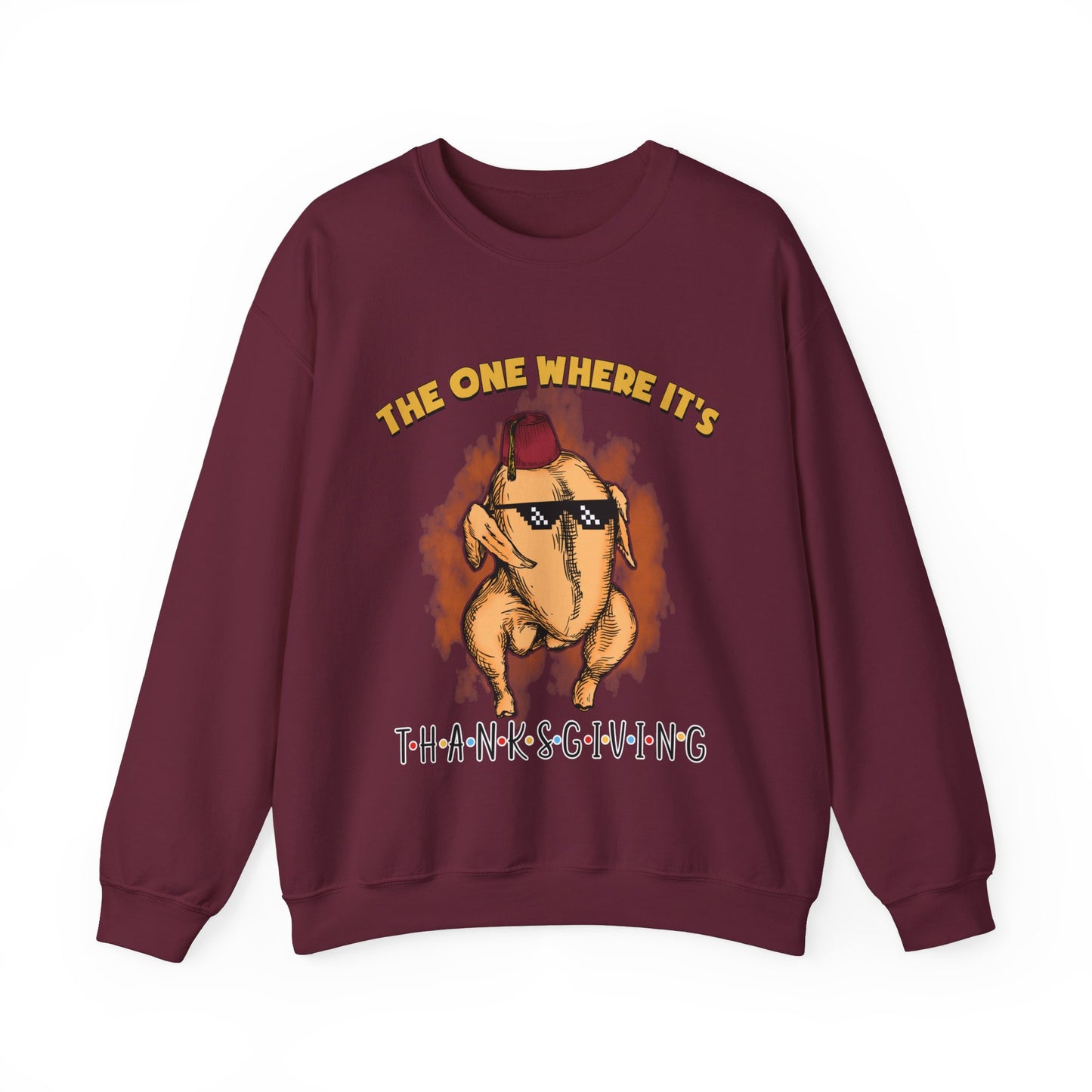 The One Where It's Thanksgiving Sweatshirt Funny Thanksgiving Friends Turkey Sweat Friends Turkey Thanksgiving Sweater Friendsgiving Gift